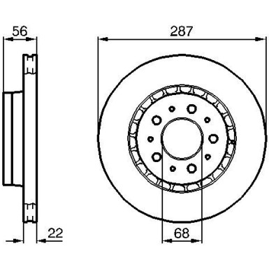 BOSCH | Bremsscheibe | 0 986 478 388