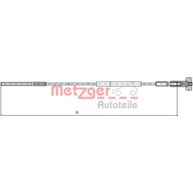 Metzger | Seilzug, Feststellbremse | 11.5936