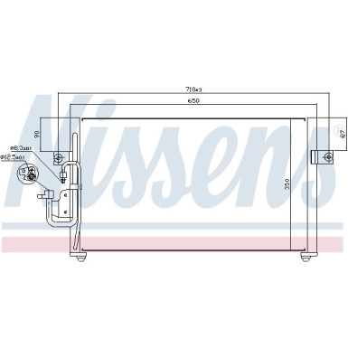 Nissens | Kondensator, Klimaanlage | 94037