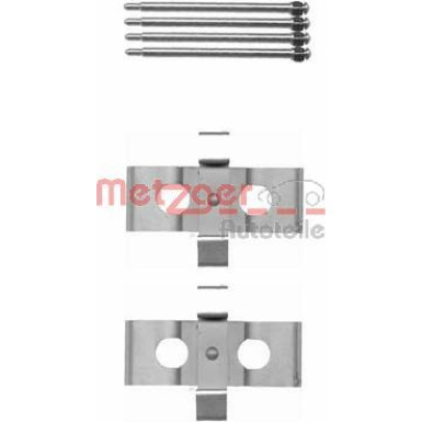 Metzger | Zubehörsatz, Scheibenbremsbelag | 109-1635