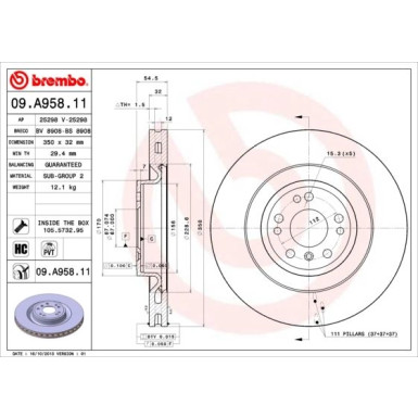 Brembo | Bremsscheibe | 09.A958.11