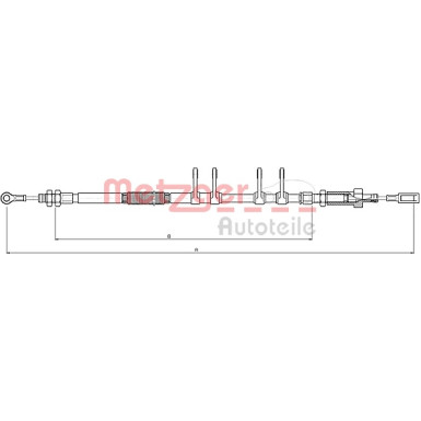 Metzger | Seilzug, Feststellbremse | 10.4743