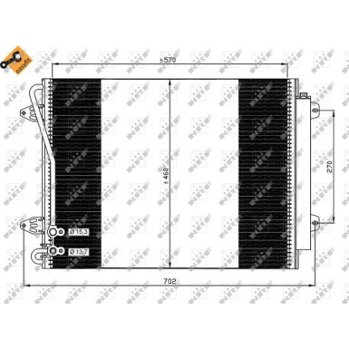NRF | Kondensator, Klimaanlage | 35613