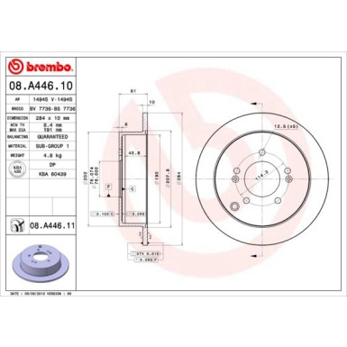 Brembo | Bremsscheibe | 08.A446.11