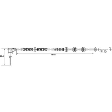 BOSCH | Sensor, Raddrehzahl | 0 265 007 685 BOSCH | Sensor, Raddrehzahl | 0 265 007 685