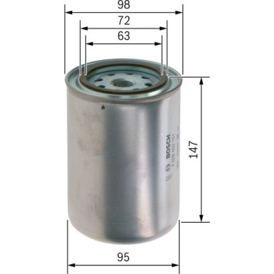 BOSCH | Kraftstofffilter | F 026 402 151