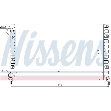 Nissens | Kühler, Motorkühlung | 61767