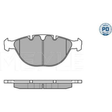 Meyle | Bremsbelagsatz, Scheibenbremse | 025 234 4821/PD