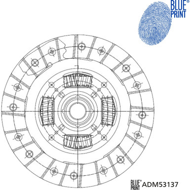 Blue Print | Kupplungsscheibe | ADM53137