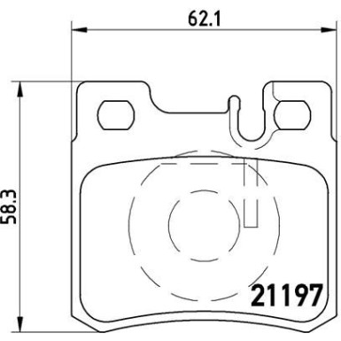 Brembo | Bremsbelagsatz, Scheibenbremse | P 50 009