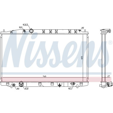 Nissens | Kühler, Motorkühlung | 68137