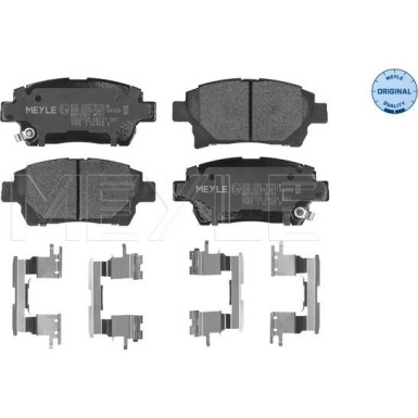 Meyle | Bremsbelagsatz, Scheibenbremse | 025 235 1015/W