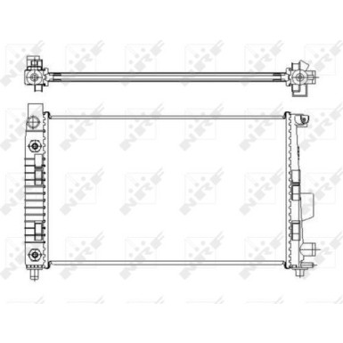 NRF | Kühler, Motorkühlung | 50446