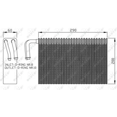 NRF | Verdampfer, Klimaanlage | 36146