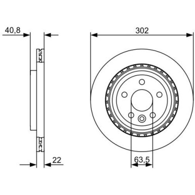 BOSCH | Bremsscheibe | 0 986 479 398