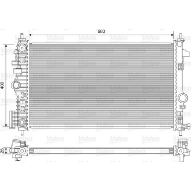 Valeo | Kühler, Motorkühlung | 735486