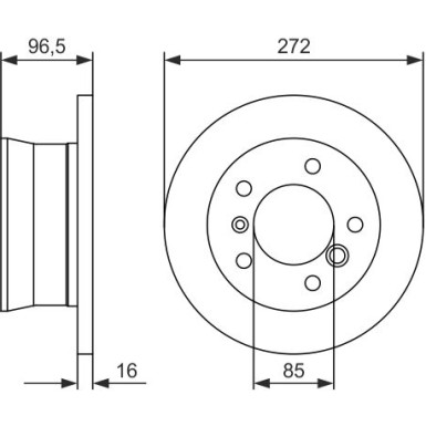 BOSCH | Bremsscheibe | 0 986 479 B33