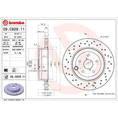 Brembo | Bremsscheibe | 09.C829.11