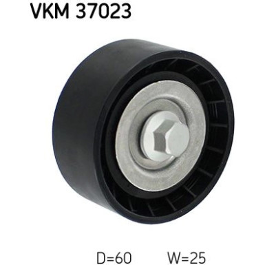 SKF | Umlenk-/Führungsrolle, Keilrippenriemen | VKM 37023