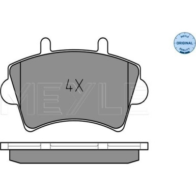 Meyle | Bremsbelagsatz, Scheibenbremse | 025 236 1318