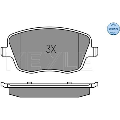 Meyle | Bremsbelagsatz, Scheibenbremse | 025 235 8118/W
