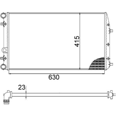 Mahle | Kühler, Motorkühlung | CR 505 000S