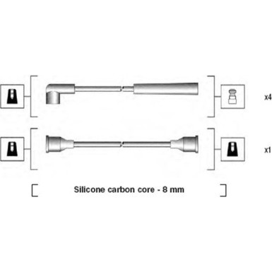 Magneti Marelli | Zündleitungssatz | 941185070768