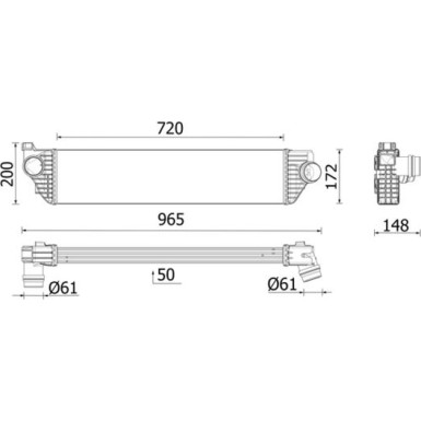 Mahle | Ladeluftkühler | CI 669 000P