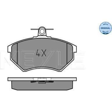 Meyle | Bremsbelagsatz, Scheibenbremse | 025 201 6819