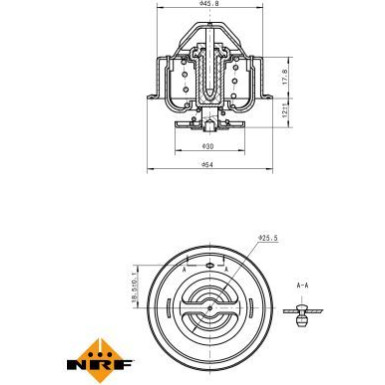 NRF | Thermostat, Kühlmittel | 725201