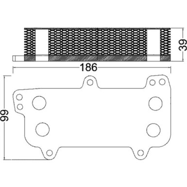 Mahle | Ölkühler, Motoröl | CLC 187 000S