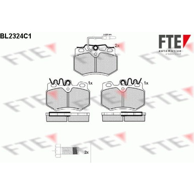 FTE | Bremsbelagsatz, Scheibenbremse | 9010702