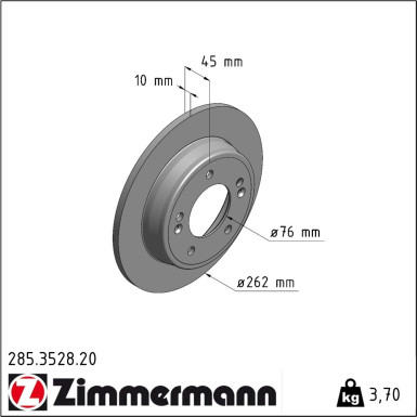 Zimmermann | Bremsscheibe | 285.3528.20