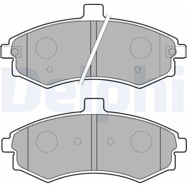 Delphi | Bremsbelagsatz, Scheibenbremse | LP1788