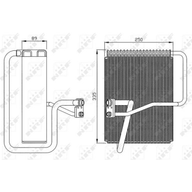 NRF | Verdampfer, Klimaanlage | 36072