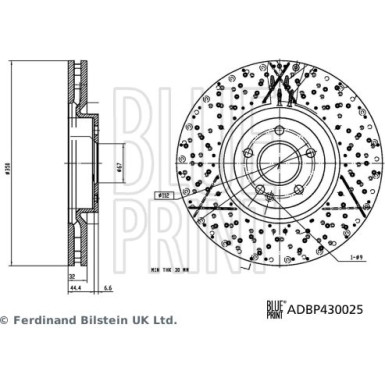 Blue Print | Bremsscheibe | ADBP430025