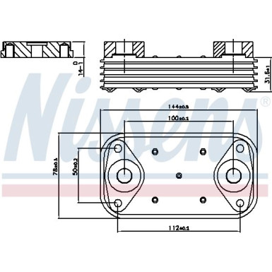 Nissens | Ölkühler, Motoröl | 90889