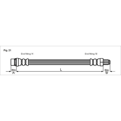 Metzger | Bremsschlauch | 4111104