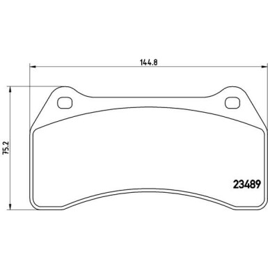 Brembo | Bremsbelagsatz, Scheibenbremse | P 36 014