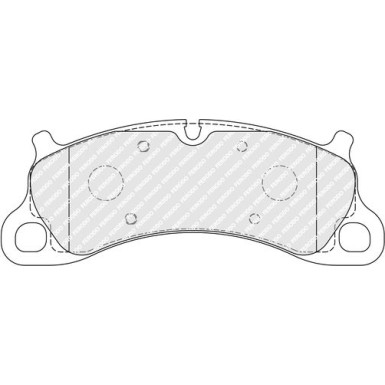 Ferodo | Bremsbelagsatz, Scheibenbremse | FDB4944