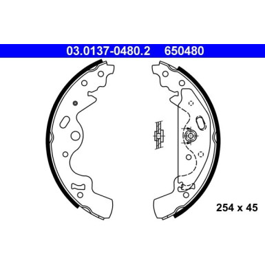 ATE | Bremsbackensatz | 03.0137-0480.2