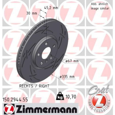 Zimmermann | Bremsscheibe | 150.2944.55