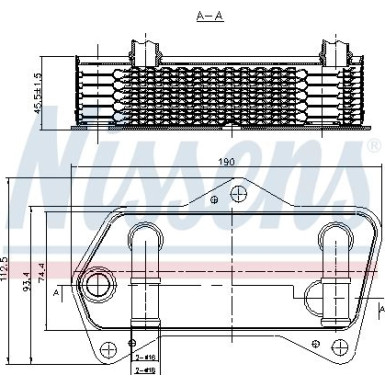 Nissens | Ölkühler, Automatikgetriebe | 90653