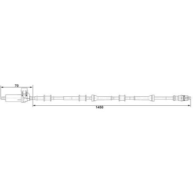 BOSCH | Sensor, Raddrehzahl | 0 265 006 688