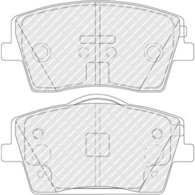 Ferodo | Bremsbelagsatz, Scheibenbremse | FDB5277