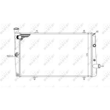 NRF | Kühler, Motorkühlung | 54669