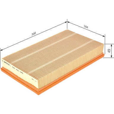 BOSCH 1 457 433 546 Luftfilter