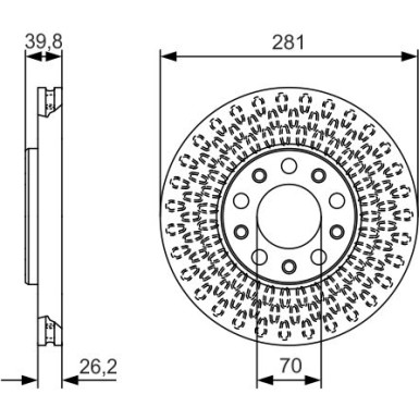 BOSCH | Bremsscheibe | 0 986 479 C42