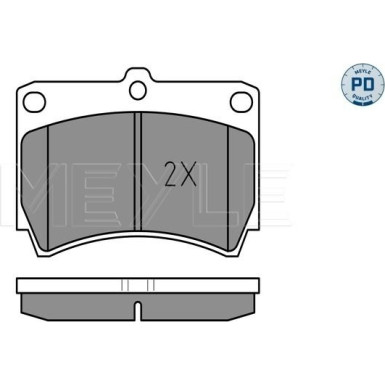 Meyle | Bremsbelagsatz, Scheibenbremse | 025 216 5415/PD
