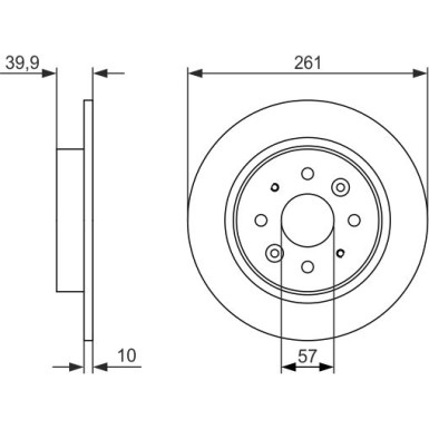 BOSCH | Bremsscheibe | 0 986 479 597